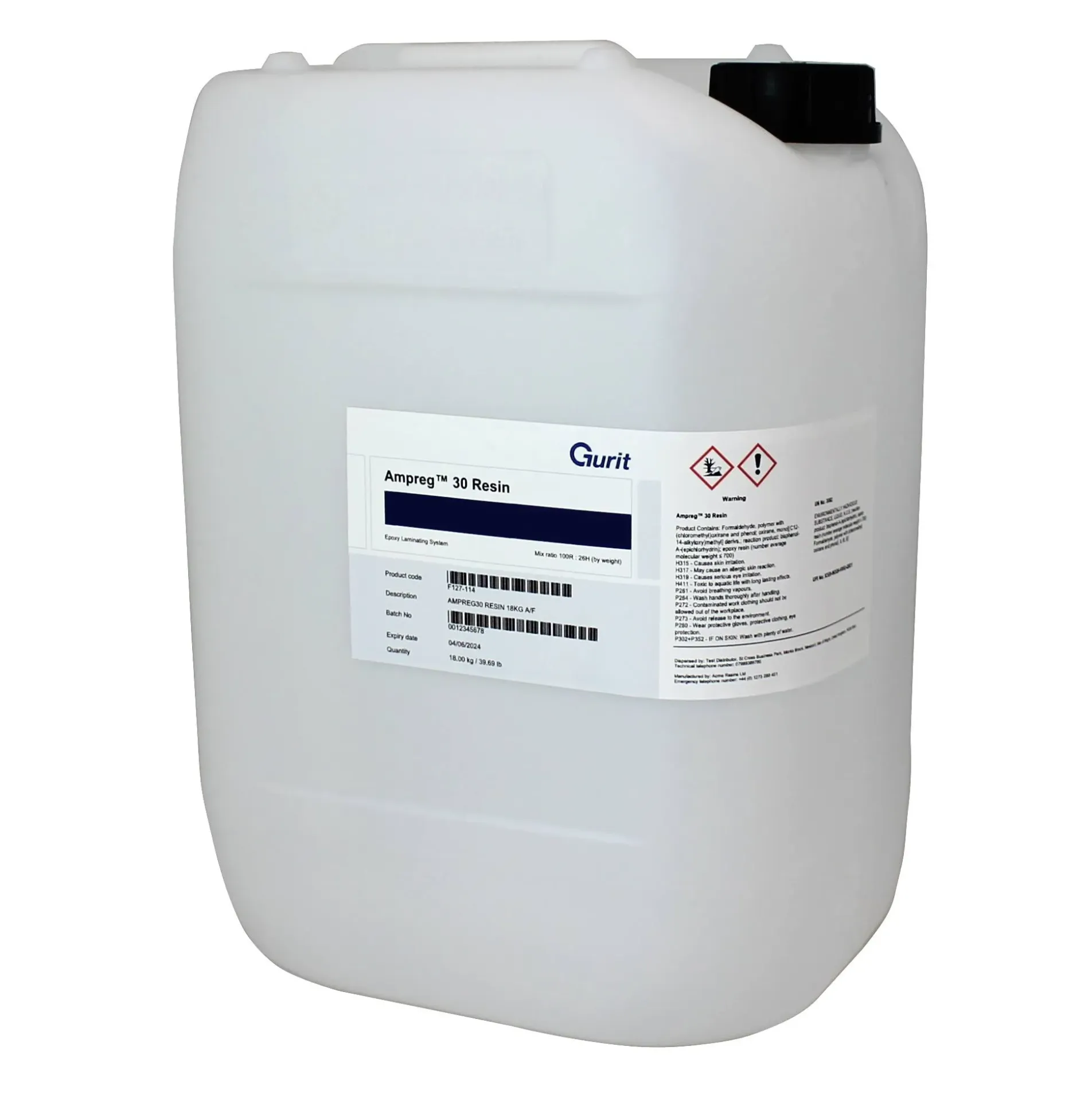 [F127-114] AMPREG30 RESIN 18KG A/F