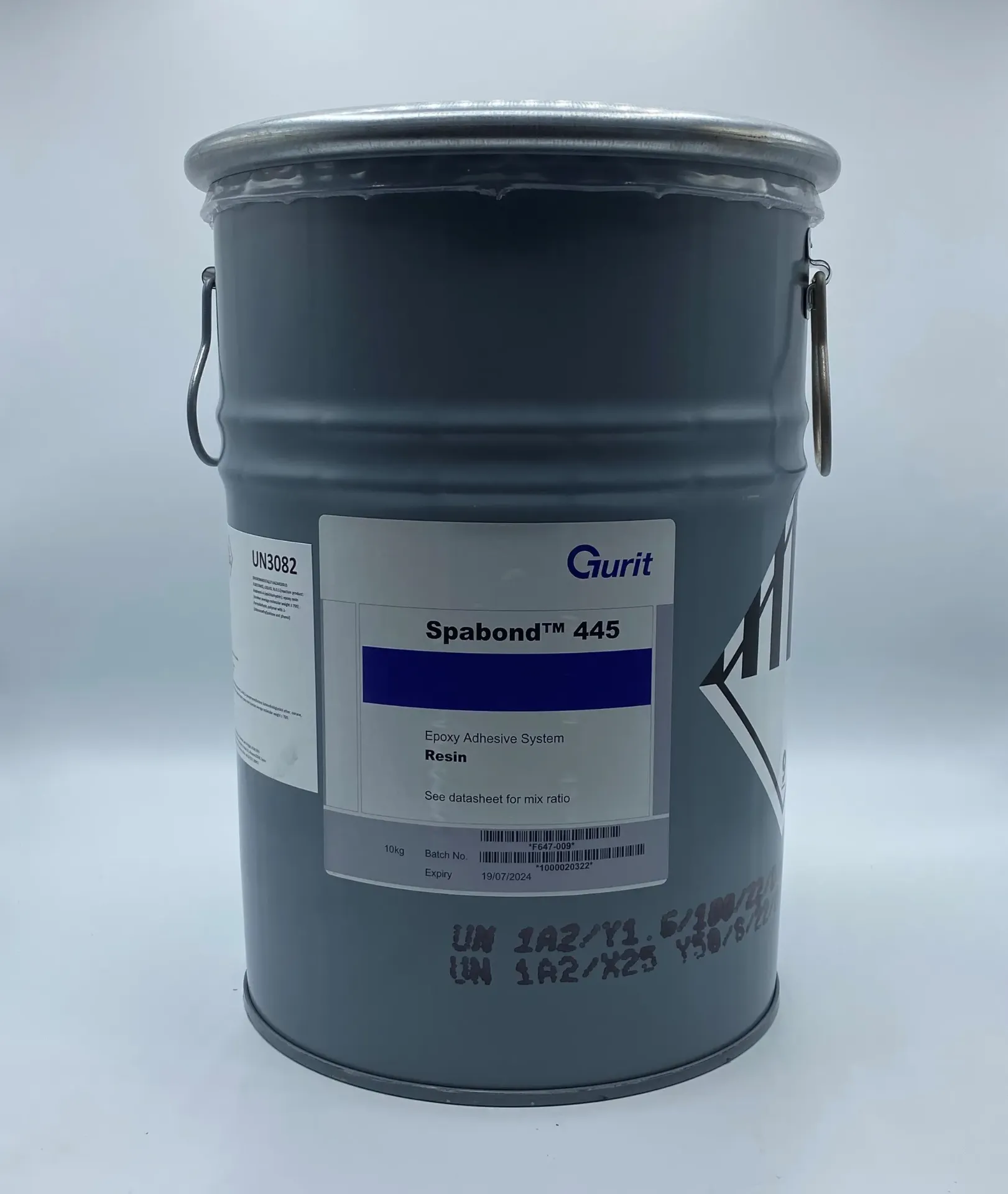 [F647-050] SPABOND 445 BLACK RESIN 20KG