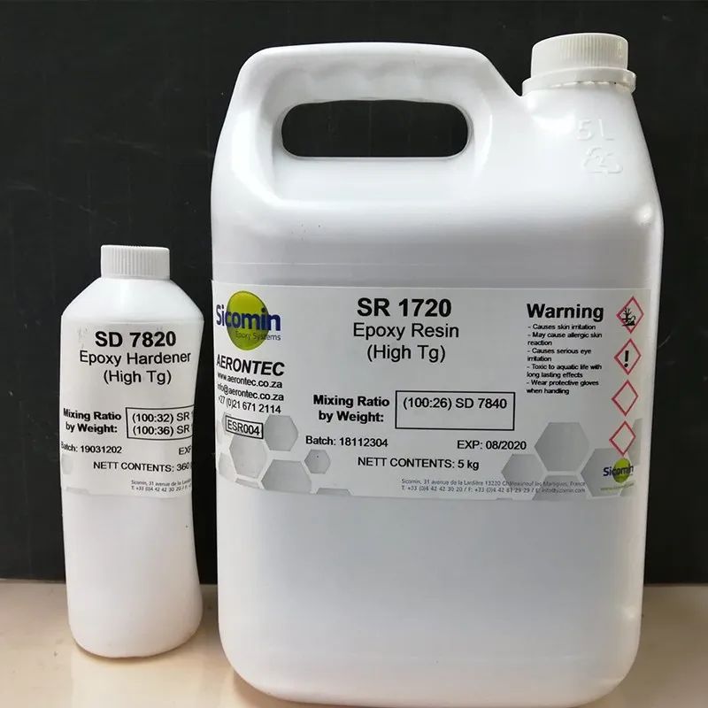 Resina SR 1720 epoxi para Infusion/RTM. Moldes. 200ºC Tg 5,90kg